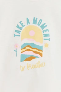 Malibu Print Flutter Top