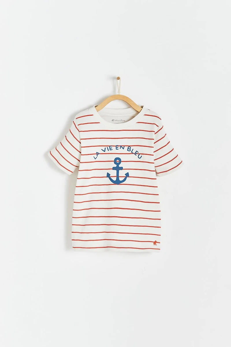Anchor Striped Short Sleeve Tee