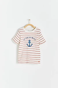 Anchor Striped Short Sleeve Tee
