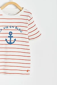 Anchor Striped Short Sleeve Tee