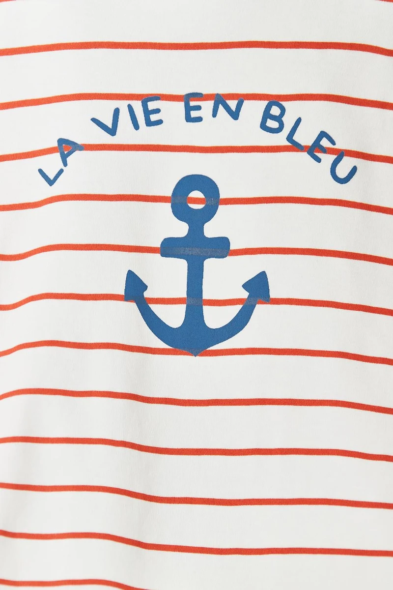 Anchor Striped Short Sleeve Tee