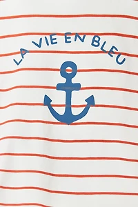 Anchor Striped Short Sleeve Tee