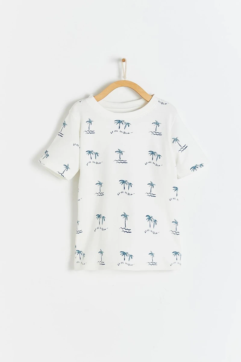 Palms Printed Short Sleeve Tee