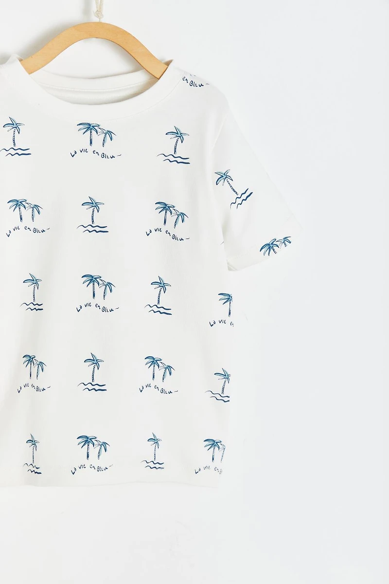 Palms Printed Short Sleeve Tee