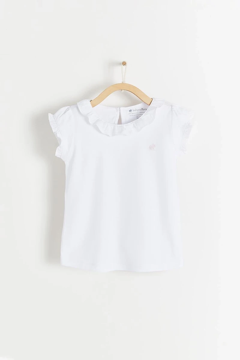 Essentials Ruffles Short Sleeve Top