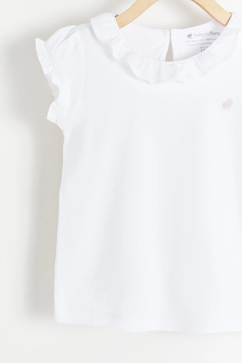 Essentials Ruffles Short Sleeve Top