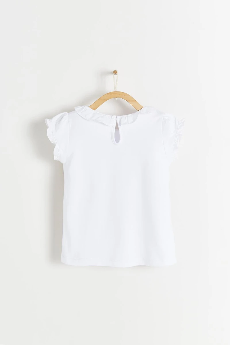 Essentials Ruffles Short Sleeve Top