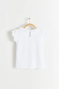 Essentials Ruffles Short Sleeve Top