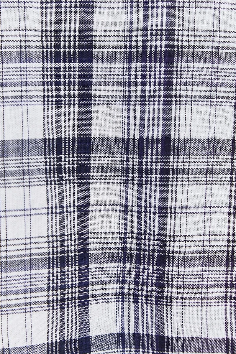 Linen Mandarin Collar Shirt