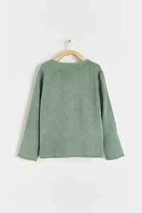 Woods Mandarin Collar Shirt