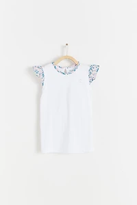 Leticia Flutter Sleeveless Top