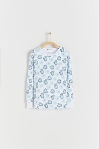 Waves Snug Fit Long Pajama Set