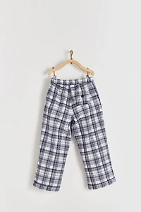 Linen Plaid Pants