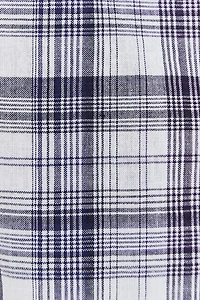 Linen Plaid Pants