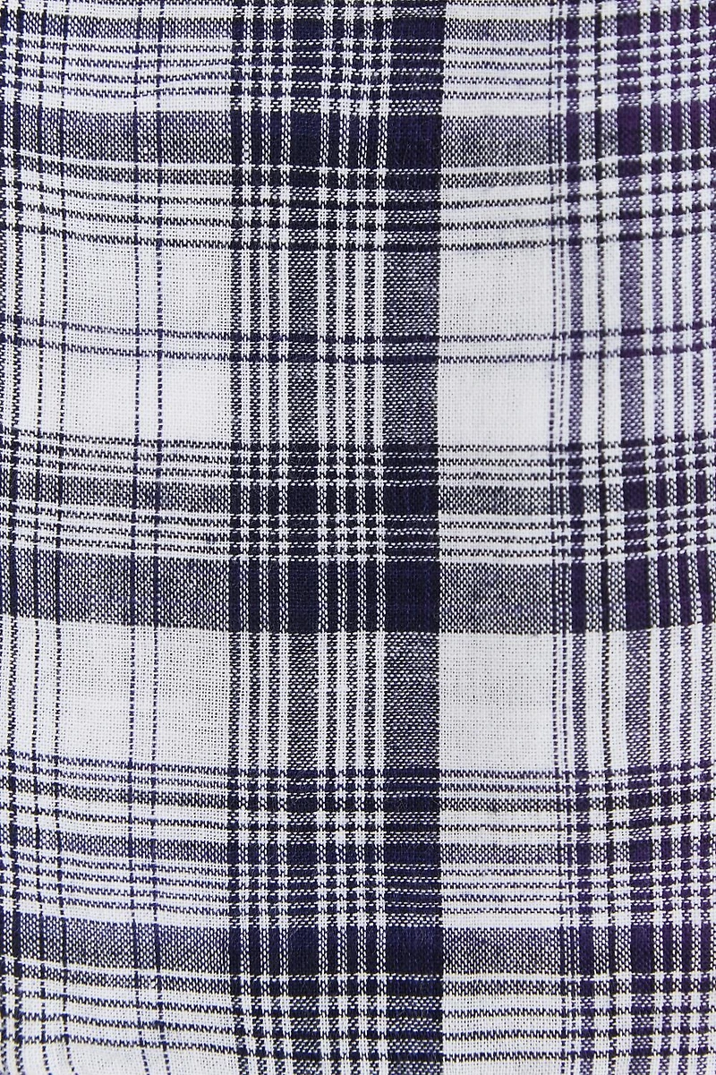 Linen Plaid Baby Pants