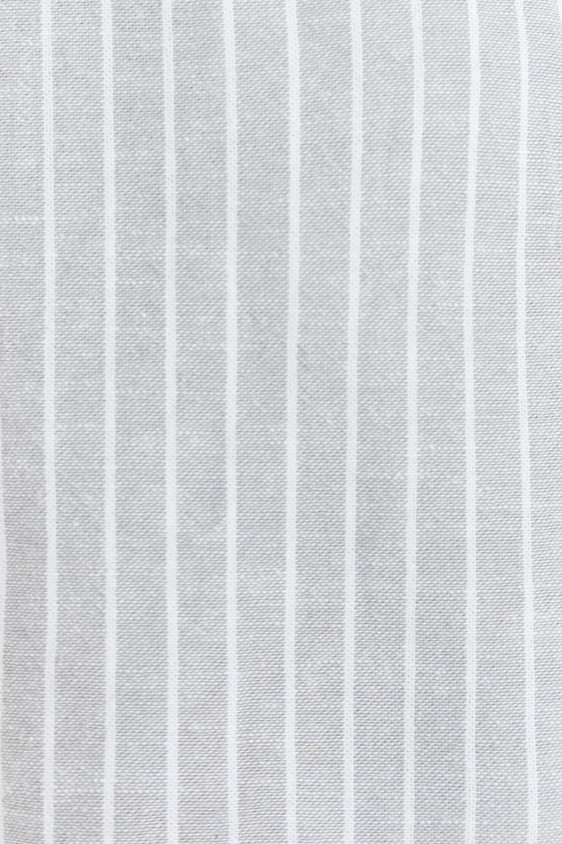 Grey Linen Bermuda