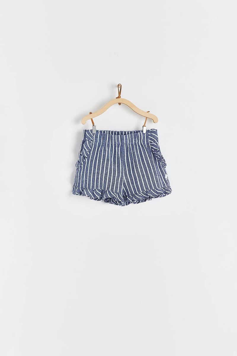 Rene Linen Ruffle Shorts