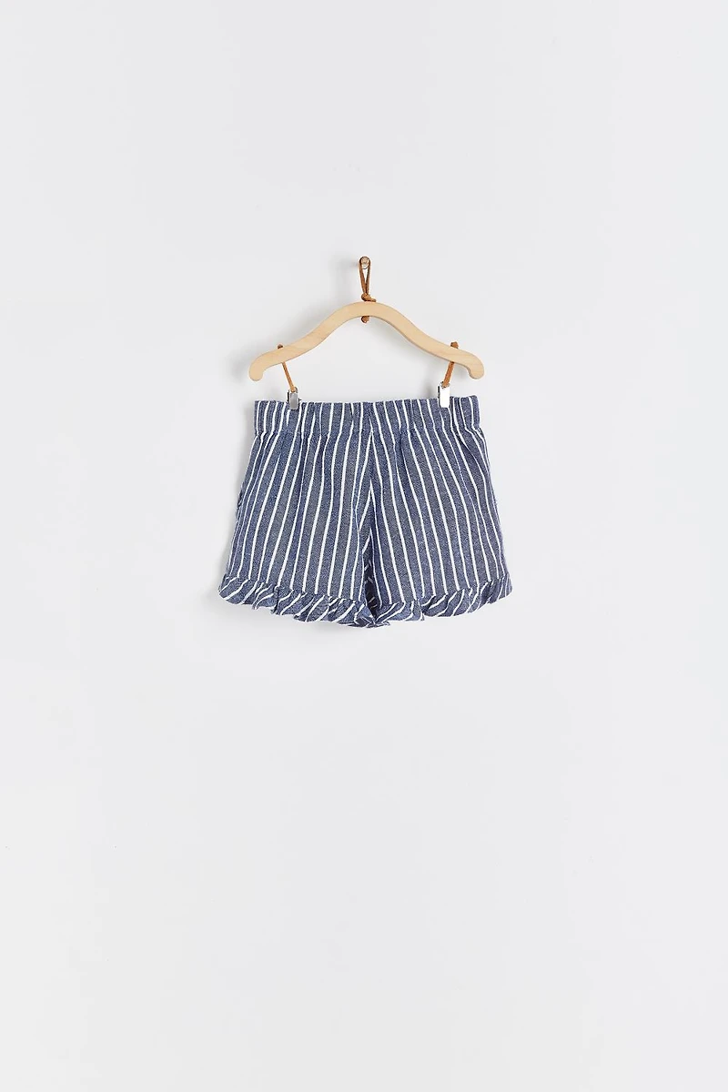 Rene Linen Ruffle Shorts