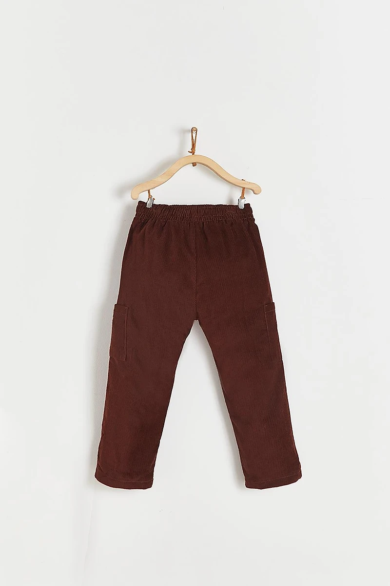 Corduroy Front Pocket Pants