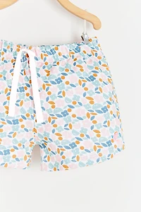 Malibu Printed Ruffle Shorts