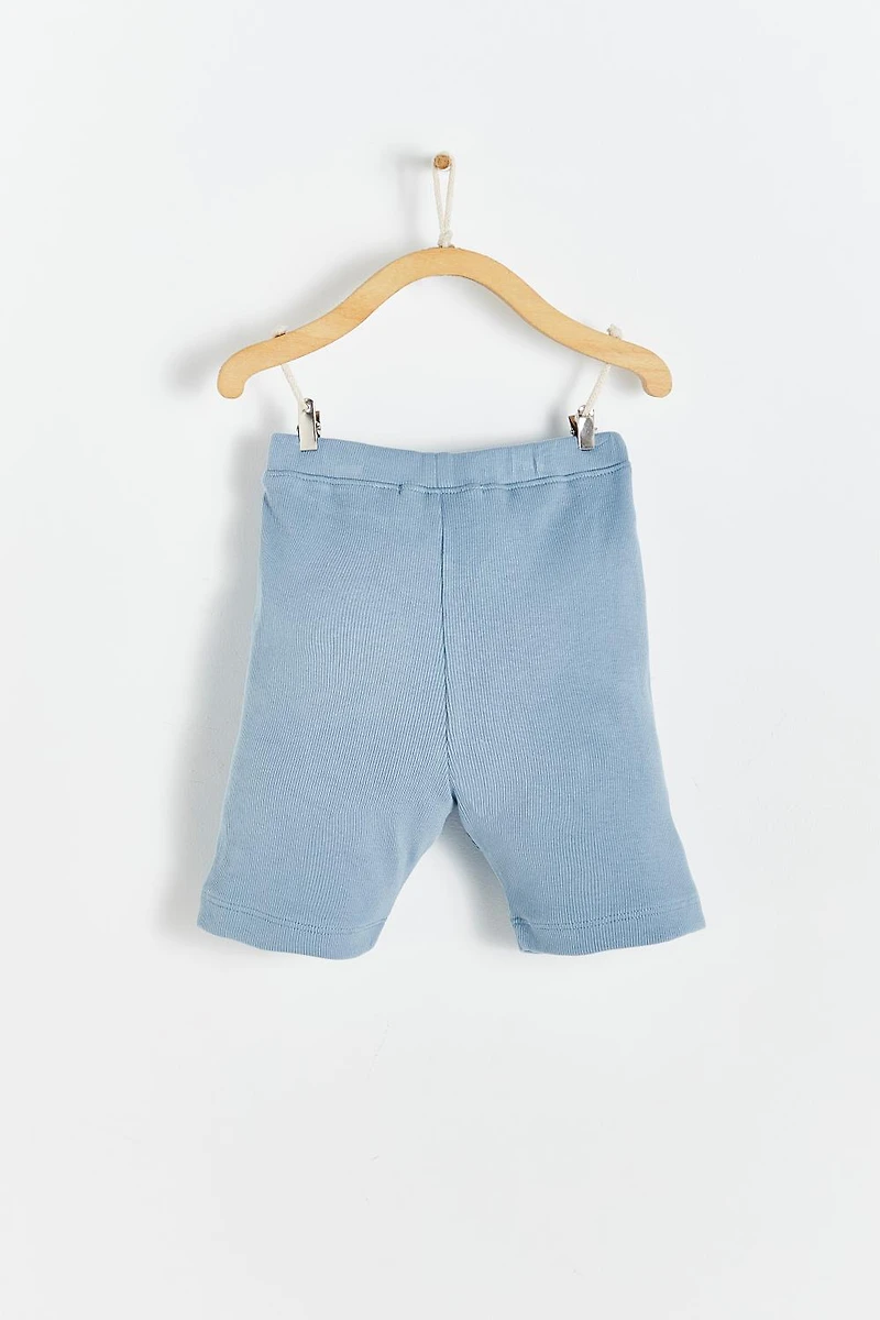 Ribbed Cotton Bike Shorts