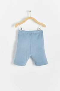Ribbed Cotton Bike Shorts