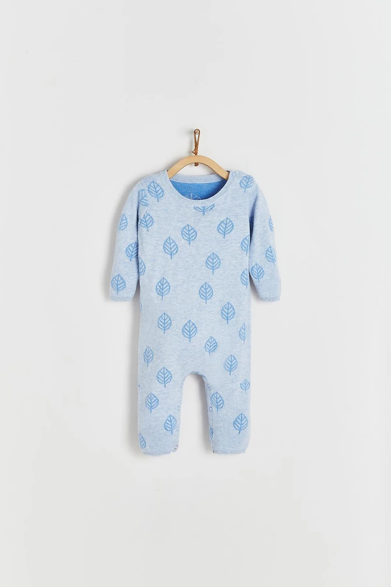 Leaves Knit Playsuit