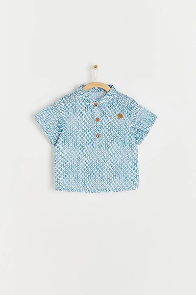Afrika Collar Baby Shirt