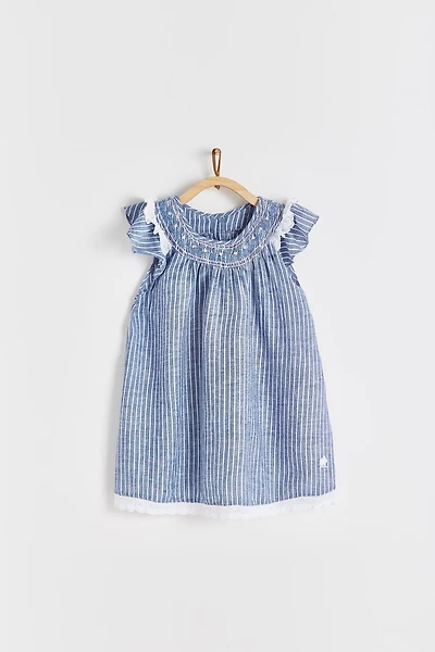 Rene Linen Smocking Dress