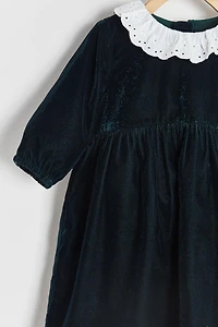 Christmas Plush Collar Dress