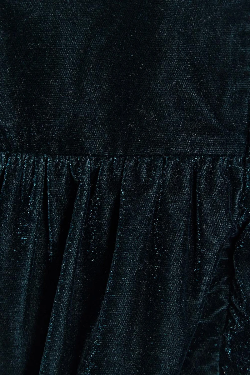 Christmas Plush Collar Dress