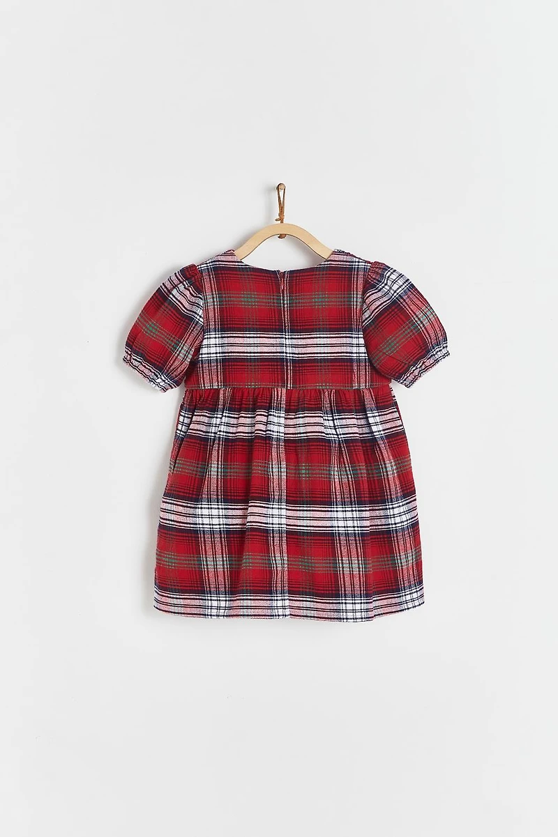 Christmas Flannel Plaid Dress