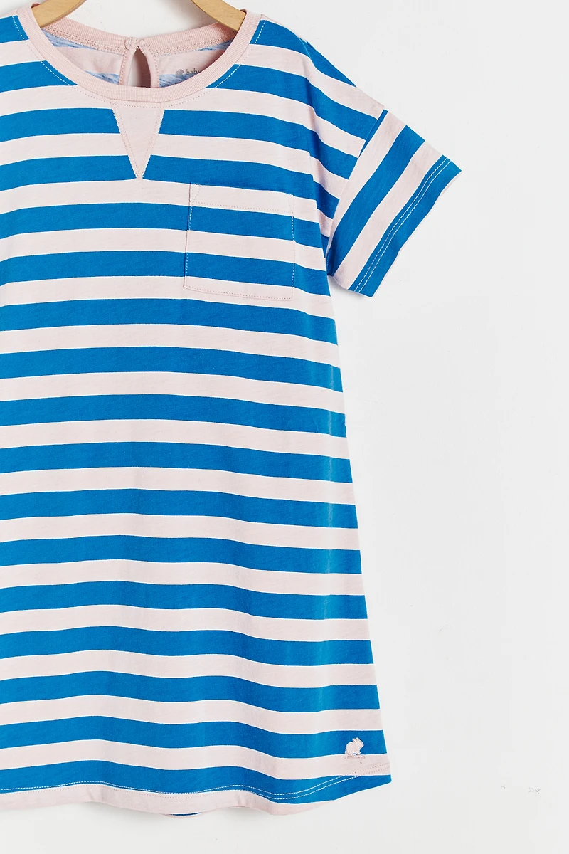 Fresia Striped Short Sleeve Dress