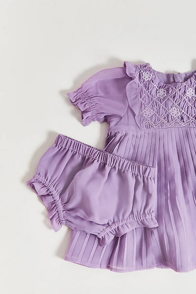 Poppy Pleated Dress