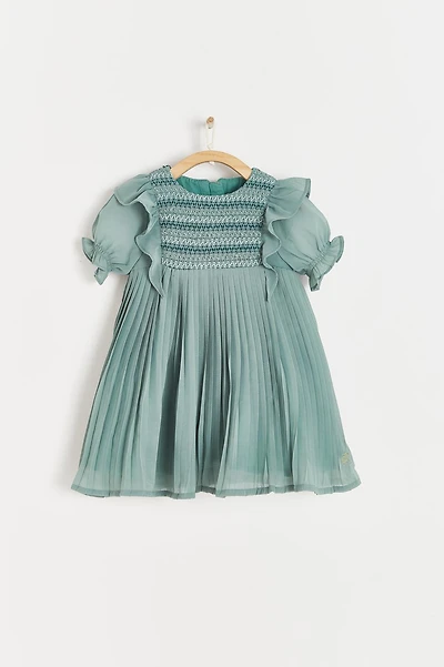 Jade Pleated Dress