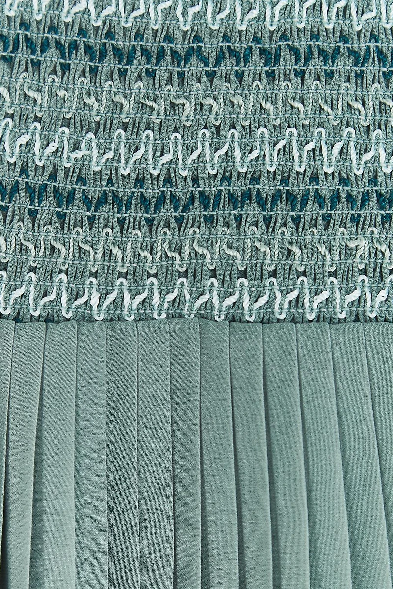 Jade Pleated Dress