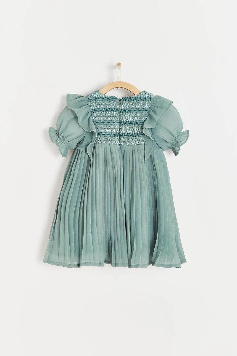 Jade Pleated Dress