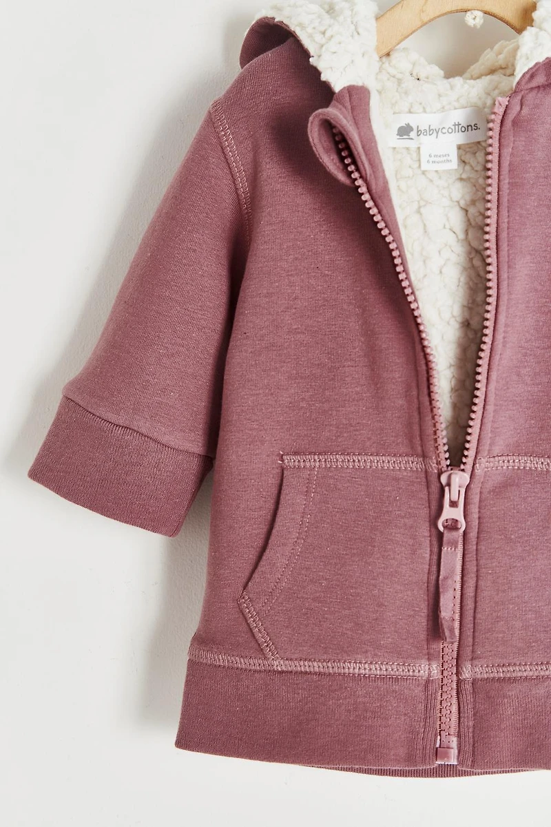 Tree Fleece & Sherpa Hoodie