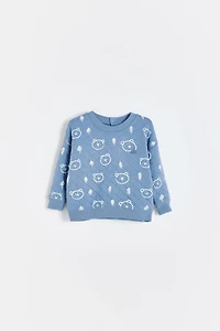 Blue Baby Printed Sweatshirt
