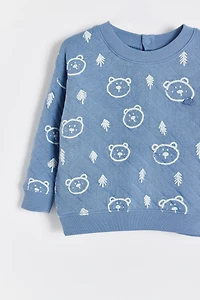 Blue Baby Printed Sweatshirt