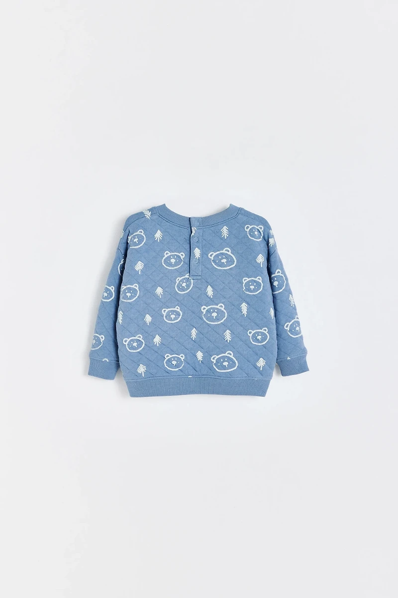 Blue Baby Printed Sweatshirt