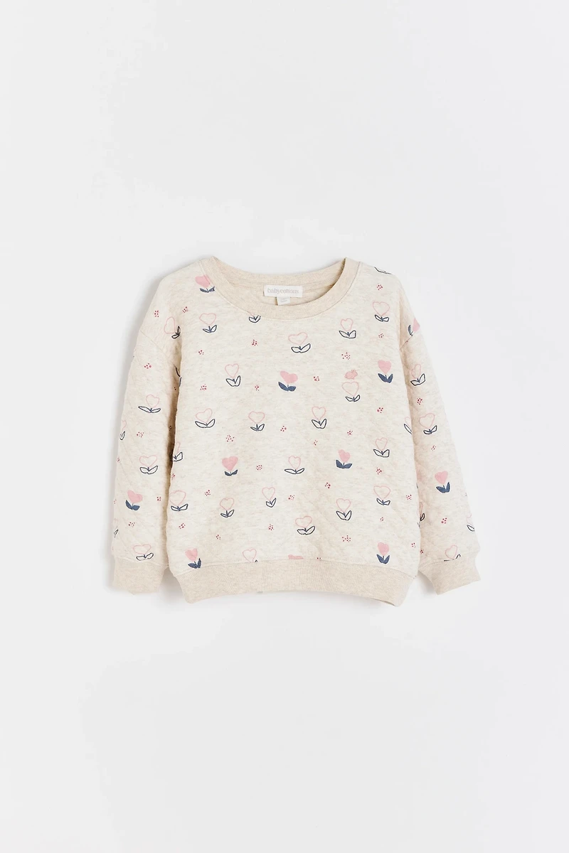 Hearts Printed Sweatshirt