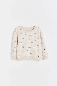 Hearts Printed Sweatshirt