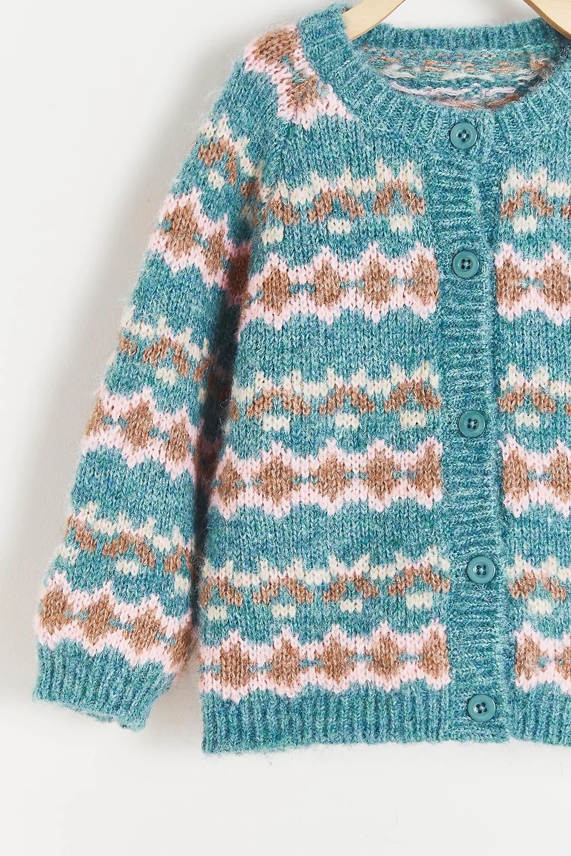 Jaquard Cardigan