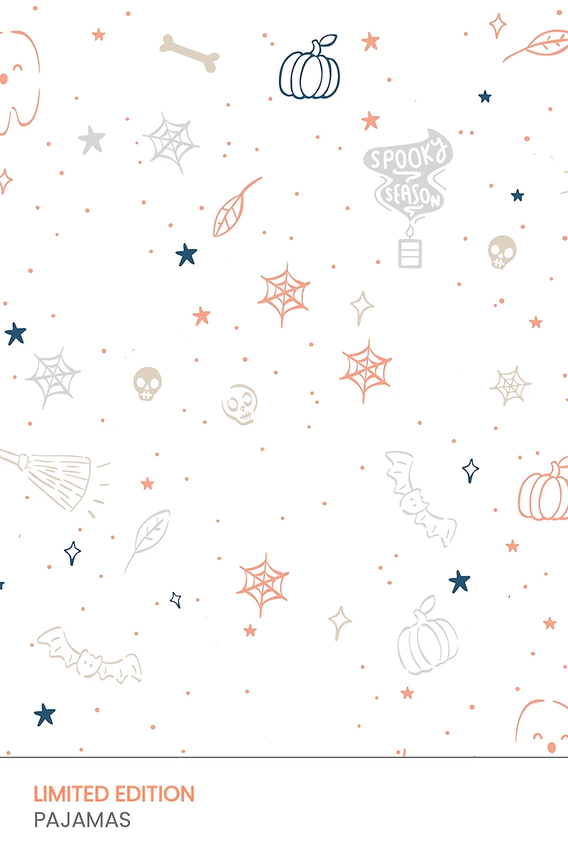 Halloween Snaps Footed Pajama