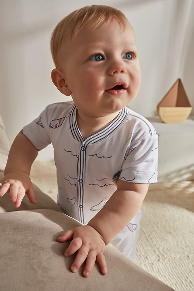 Sea Zip Footed Pajama