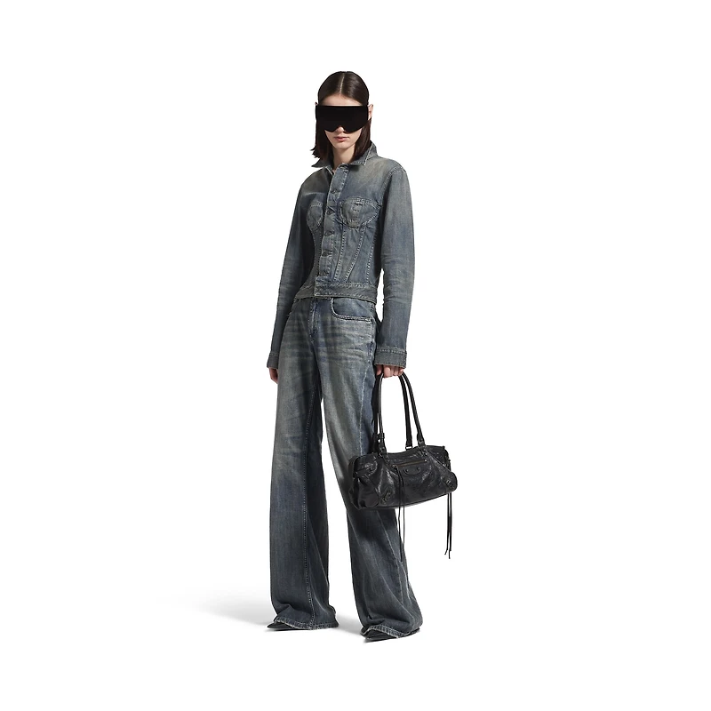 corseted denim jacket