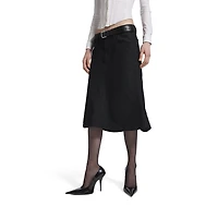 godet midi skirt