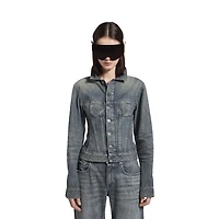 corseted denim jacket
