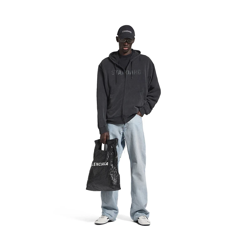standard oversized zip-up hoodie